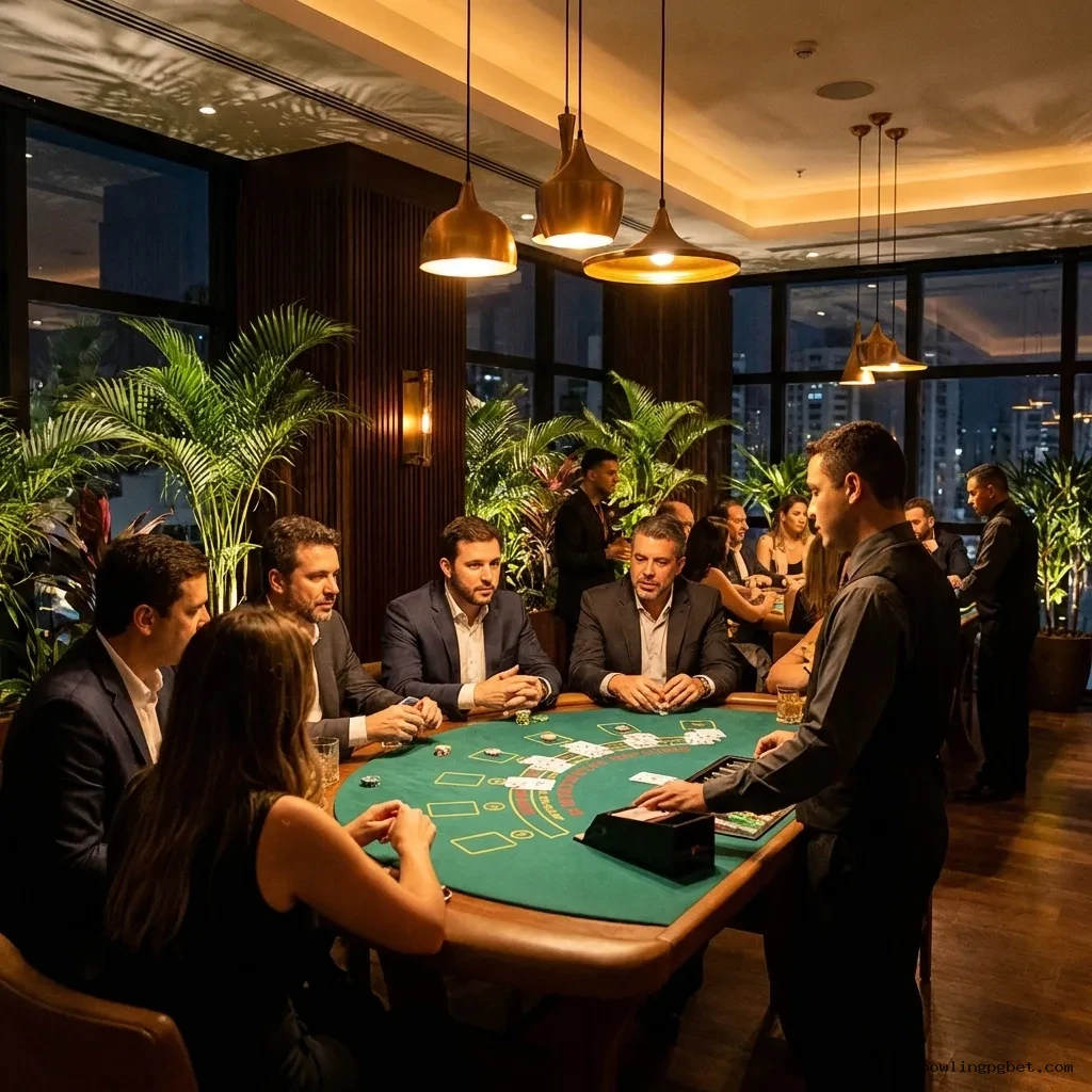 Imagem promocional do cassino online da Bowlingpg mostrando jogos ao vivo